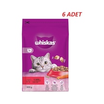 Whiskas Biftekli Havuçlu Kuru Kedi Maması 300 Gr 6 Adet