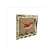 Kuş Baskılı Taş Tablo 25x25