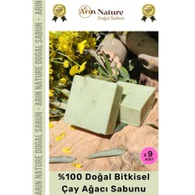 Çayağacı %100 Doğal Güzel Kokulu El Yüz Saç Vücut Orijinal Bitkisel Çay Ağacı Sabunu 120g - 9 Adet Karışık