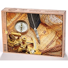 King Of Puzzle Pusula Ve Harita Ahşap Puzzle 1000 Parça
