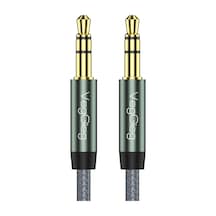 Veggieg 3.5mm Jack Trs Hi-fi Örgülü Aux Ses Kablosu 1 Metre