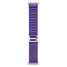 Watch 42mm Uyumlu Krd-74 Hasır Nrtk Kordon-mor