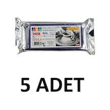 Beyaz Kil Hamuru 500 Gr X 5 Adet 2,5 Kg Hava İle Kuruyan Seramik & Heykel Kili Doğal Modelleme H