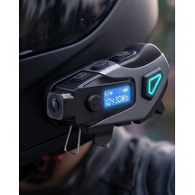 Kask İçi Bluetooth Kulaklık Kamera Ve Fener Özellikli Su Geçirmez Dayanıklı Tasarım - Lisinya 87656898
