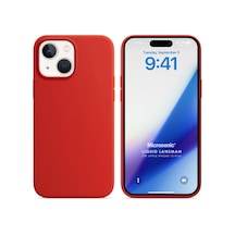 Kılıf Apple İphone 15 Plus İçin Liquid Lansman Silikon Kırmızı İphone 15 Plus İle Uyumlu Kılıf - Kırmızı
