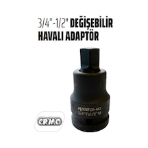 3/4"x 1/2" Altıköşe Değişken Uçlu Adaptör-5665