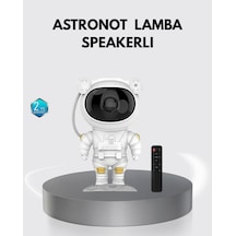 Astronot Şekilli Galaxy Uyumlu Projeksiyon Lambası Nebula Efektli Dekoratif Lamba