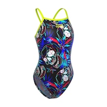 Mad Wave Women swimsuit antichlor Nera D5, S Mavi - Sarı