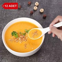 12 Adet - 12cm Melamin Çorba Kasesi, Cacık, Meze, Komposta