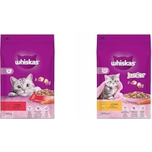 Whiskas Sığır Etli/havuçlu Kedi Maması 300 G Ve Whiskas Yavru Tavuklu Kuru Mama 300 G 103 Ivory