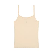 Calvin Klein Sl 2x2 Baby Rıb Stra, Tgy Krem Kadın T-shirt