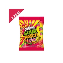 Kent Jelibon Sour Patch Çilek 80 G X 4 Adet - Önce Ekşi Sonra Tatlı Çilek Patlaması