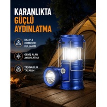 Mey İthalat Güneş Enerjisiyle Çalışan Kamp Feneri Hafif Portatif Uzun Ömürlü