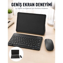 Mey İthalat Android İşletim Sistemli Sım Kart Girişli Tablet Bluetooth Klavye Mouse Seti Mobil İnternet Destekli
