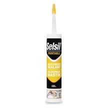 Selsil Mastik Silikonize Siyah 500 Gr Siyah