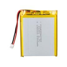 Powermaster 3.7 Volt 5000 Mah Lityum Polimer Şarjlı Pil 10x55x80 Mm Akıllı Saat Kulaklık Pili