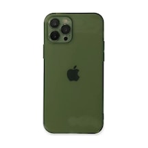 Newface Apple İphone 12 Pro Kılıf Fly Lens Silikon - Yeşil