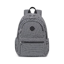 Büyük Boy Laptop Bölmeli Su Geçirmez Krınkıl Kumaş Çanta Siyah/beyaz Çok Renkli