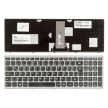 Lenovo Uyumlu Ideapad Z510 Type 20287, 80A3 Notebook Klavye (Siyah Tr) Gri Çerçeveli N11.73316