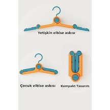 Katlanır Elbise Askısı Taşınabilir Kompakt Tasarım 2 Kademeli Kullanım Organik Pla Malzeme Pla Diğer