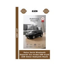 Delux Serisi Bluetooth Hoparlör Suv Araba D88 Siyah 16w Dekor Hediyelik Müzik