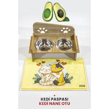 Pati Mama Kabı Kedi Köpek Suluk Mamalık, Paspas Ve Avokado Kedi Nanesi Hediye