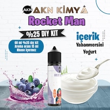 One Hit Wonder Rocket Man Yoğun Dıy Kit Yabanmersini Yogurt Gıda Aroması %25 Oranda Aroma İçerir Hazır Değildir 60 Ml