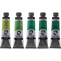 Talens Van Gogh Yağlı Boya 40ml - Yeşil Renk Tonları 5'li Set 1 Çok Renkli