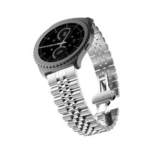 Samsung Uyumlu Galaxy Watch Active 2 44Mm Kordon 20Mm Şeritli Metal Kord