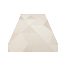 Bespoky Mono 03 Beige Geometrik Modern Salon Kilimi Ekru