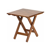Atina 50X50 Katlanır Ahşap Bahçe Balkon Sehpası