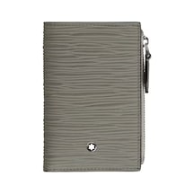 Mont Blanc Montblanc 4810 Mini Dikey 6 Kartlık Cüzdan 199346 Gri