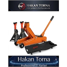 Rico 2,5 Ton Kriko + Araç Altı Yatma Tahtası + Besleme Sehpası Seti