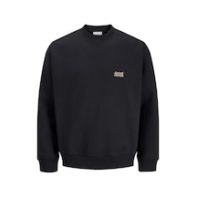 Jack & Jones Colton Erkek Siyah Sweatshirt 12299015-b