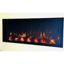 14 Efekt Dekoratif Şömine Bluetoooth+kumanda+çıtırtı 120x35x16 Cm