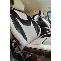Vk Auto Ford Focus Araca Özel Koltuk Kılıfı Beyaz-siyah