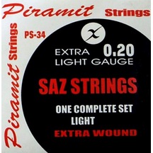 Vadi 0.20 Uzun Sap Profesyonel Bağlama Teli Takımı