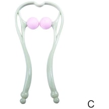 C-boyun Masaj Terapisi Boyun Ve Omuz Çift Tetik Derin Kendi Kendine Masaj El Masaj Aleti Rulo Basınç Noktası H6o3 Tahliye