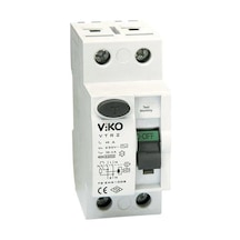 Viko Kaçak Akım Sigortası Monofaze 2 Kutuplu 32 Amper 300 Ma