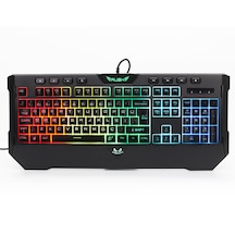 Rush Bomber RK811 RGB Aydınlatmalı Bileklikli Mekanik Hisli Gaming Oyuncu Klavye