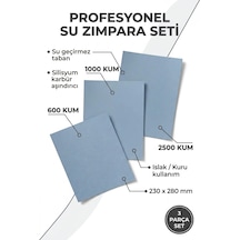 Starcke Su Zımparası 600-1000-2500 Kum 230x280 Mm 3 Parça Islak Ve Kuru Tabaka Set