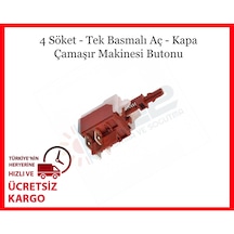 Beko Uyumlu D4 7081 E Çamaşır Makinesi Aç Kapa Düğme - 555632777