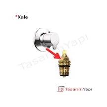 Kale D100 Ankastre Stop Valf Salmastra 1/2 Krom