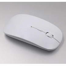 Ultra İnce Usb Bilgisayar Pc Dizüstü Masaüstü Kablosuz Mouse Beyaz