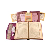 Kuran Okuyan Kalem Seti (Lila, Orta Boy, Karton Kutulu)