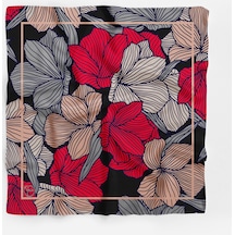 Modern Flower Desen Bandana/fular Çok Renkli
