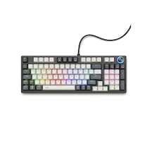 Gameagle Strike Plus Double Shot Type-c Kablolu Rgb Mekanik Oyuncu Klavyesi Mavi Switch Knob Kontrollü Ses Ayarı Türkçe Q Numpadli Mekanik Örgü Kablolu Rgb Gaming Kablolu Klavye Gaming Keyboard