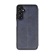 Newface - 209 - Samsung Galaxy A15 4g Kılıf Flip Cover - Edntrend - - Lacivert