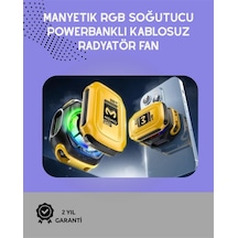 Sessiz Çalışan Yarı İletken Telefon Soğutucu İos Ve Android Uyumlu 10w Güç Sarı