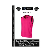 Özel Seri Ekipman Fitness Kadın Spor Antreman Yeleği Pembe 5 No